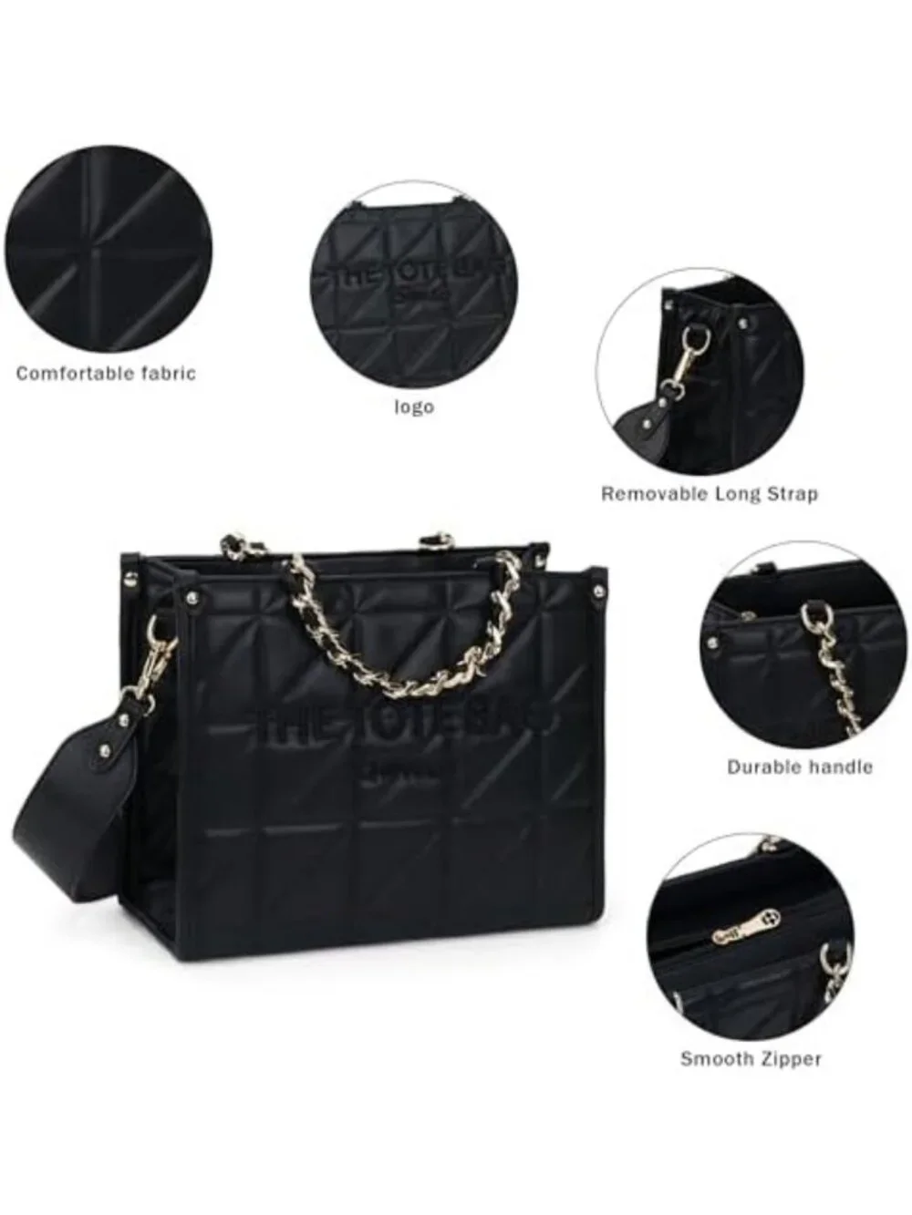 Stylish Women's Tote Bag - Versatile Top Handle Satchel Purse with Shoulder